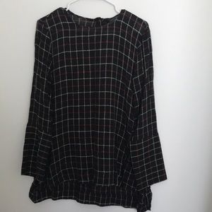 Plaid blouse